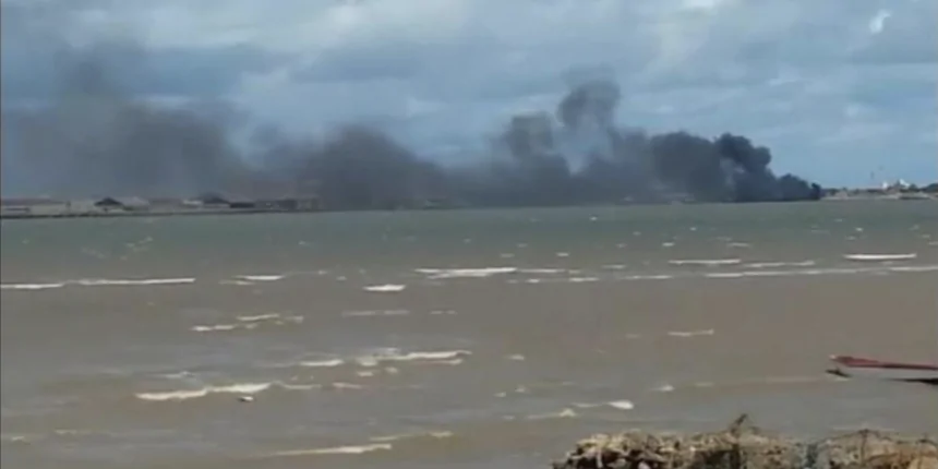 Incêndio em depósito de pneus assusta moradores em Cabedelo