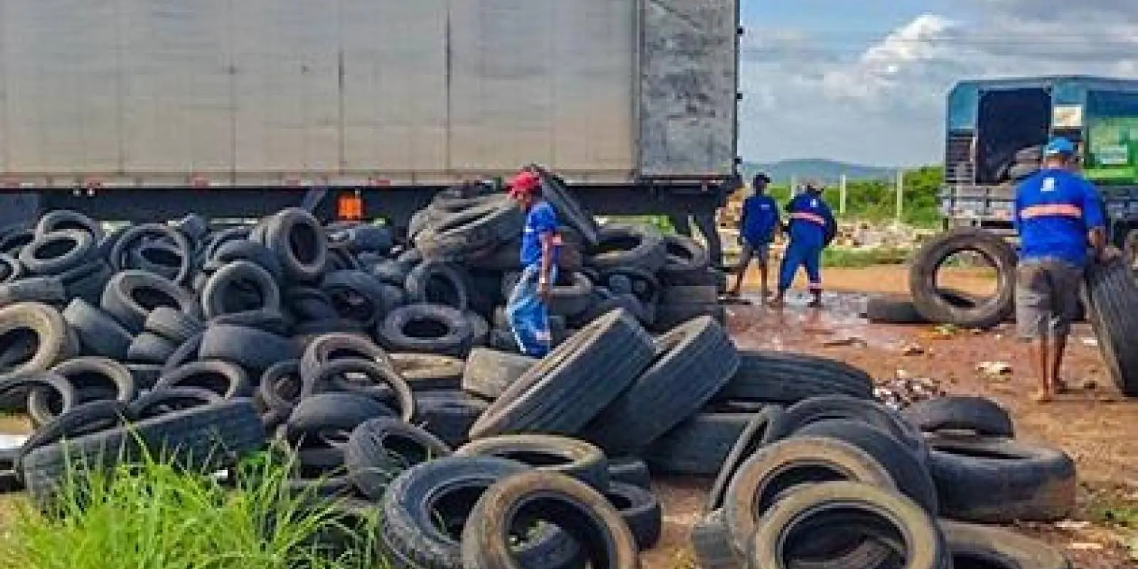 Várzea Alegre destina mais de 15 toneladas de pneus inservíveis para reciclagem